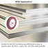 uxcell 200mm x 25mm 320 Grit Non-Woven Polishing Wheel for Stainless Steel Metal