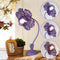 NewAoNaSen Lighting Begonia Flower Table Lamp for Bedroom, 3 Colors Flower Reading Light with