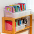 IRIS USA Plastic Connecting Book Bin and Paper Storage Container, 15" x 6", 8-Pack for Office Classroom, Clear