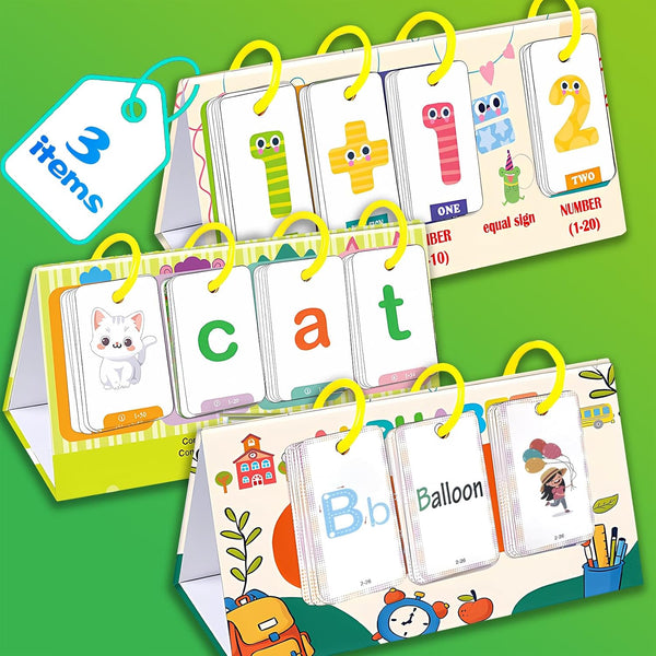 Calendar Set for Kids 3-10 Alphabet Learning Pocket Chart, Phonics CVC Word