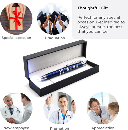 Inkstone Medical Inspirational Gift Pen with Quote: "Wherever the Art of Medicine is Loved, There is Also a Love of
