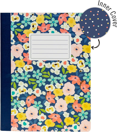 Pukka Pad, Carpe Diem Composition Notebooks - 3 Pack of Journals Featuring 140 Pages of College Ruled 80GSM Paper with