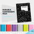Emraw Composition Books, Black & White Marble Style, Durable Cover, Wide Ruled, 100 Sheets, Pack of 6