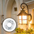 2 Pack 4 Inches Canomo Diameter Round Universal Light Crossbar, Light Fixture Mounting Bracket with Ground Screw