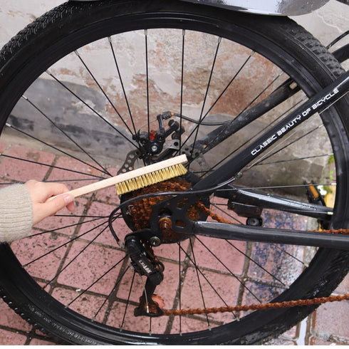 3Pcs, 10" MAXMAN Brass Brush Soft Brass Bristle Wire Brush for Cleaning Metal Rust, Welds, Home and Kitchen, Wire