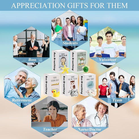 Cinnvoice 25 Set Funny Gifts Bulk for Mother's Day Teacher Appreciation Week Nurse Employee Coworker Volunteer Thank