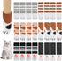 FHUIEWRY 24 Pcs Chair Leg Floor Protectors,Cute Cat Paw Chair Leg Socks Non-Slip