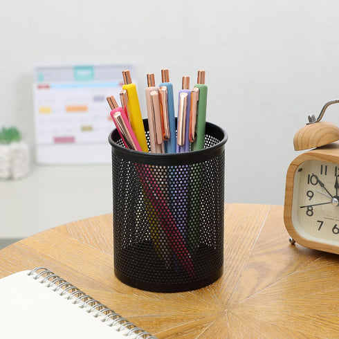 Mr. Pen Retractable Gel Pens, 6 Pack, Black Ink, Fine Point 0.5mm, Fast Dry, Cute Aesthetic Pens for Journaling
