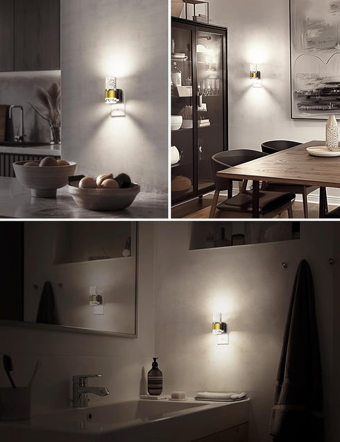 1-Pack Dimmable 5000K, Night Light, Decorative Night Lights Plug into Wall, Night Light with Auto Light Sensor, Bright