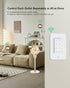 3 200FT 15A/1875W Remote Control Outlet Wireless Wall Mounted Light Switch, Independent Control Outlets, RF Range, Mini