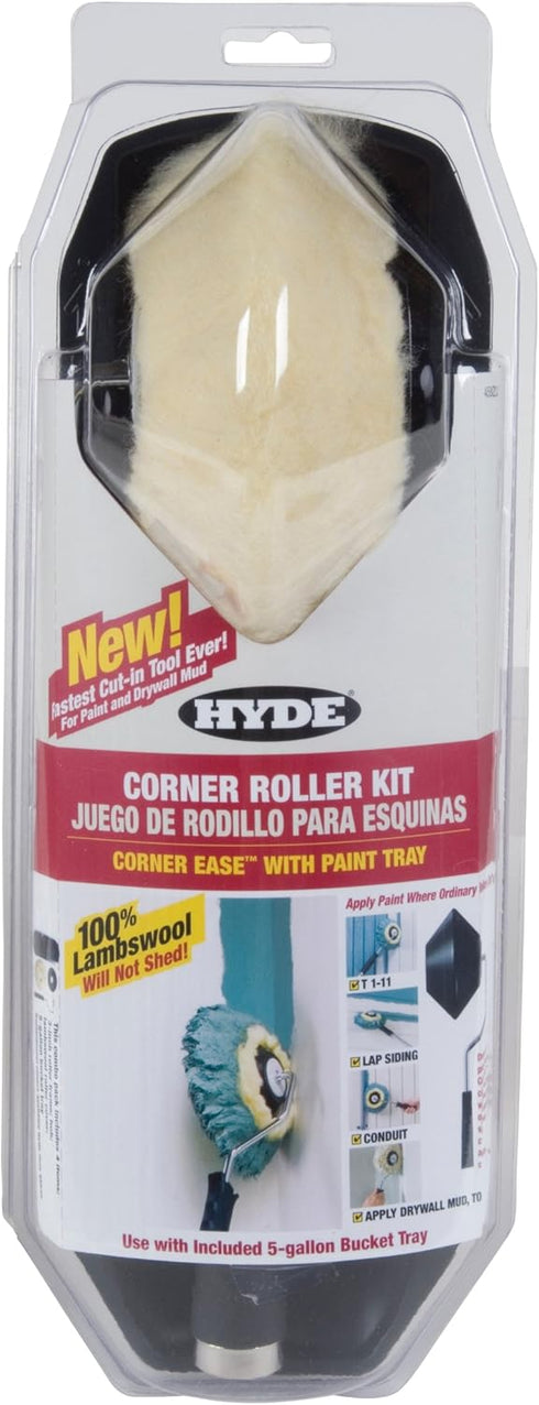 Hyde 45820 Ease Corner Roller Kit, 3 Pieces, for Use with Water-Based,