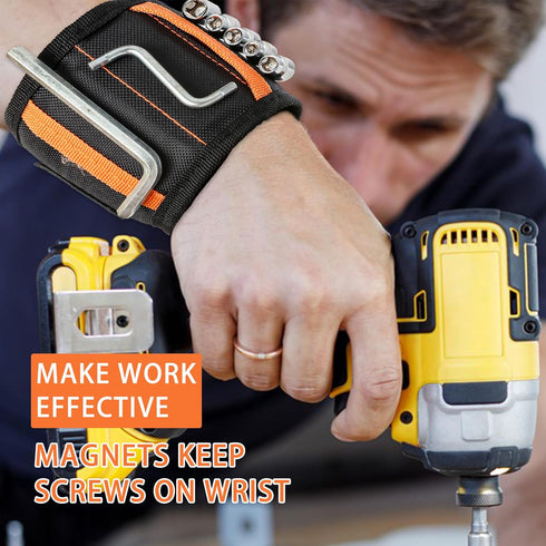 Magnetic Wristband for Holding Screws - Drilling Bits, Nails, Stocking Stuffers Gifts for Men, Father's Day Gift
