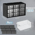 Rtteri 9 Pieces Mini Drawer Organizer, Plastic Desktop Storage Box with 9 Clear Drawers for Office