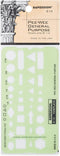 Rapidesign Pee-Wee General Purpose Template, 1 Each (R14)
