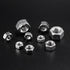 SG TZH 5/16-18 100Pcs 304 18-8, Hex Nuts Stainless Steel Full Thread, Hex Drive, Bright Finish by