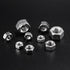 SG TZH 3/8-16 100Pcs 304 18-8, Hex Nuts Stainless Steel Full Thread, Hex Drive, Bright Finish by