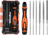 ValueMax 7PCS Interchangeable Needle File Set, Includes Flat, Round, Half-Round, Square Files and Handle