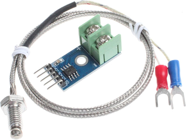 NOYITO MAX6675 Module K-Type Thermocouple Temperature Sensor Set, M6 Screw, Test Range 0?-1024?