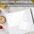 Samsill 1 Inch D-Ring Recipe Binder Kit, Full Page 8.5 x 11, Marble Design