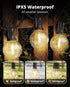 30FT 13 G40 Bulbs 2700K Dimmable VIPAR Outdoor String Lights, Patio Lights Outdoor Waterproof, Shatterproof Connectable