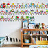 Outus Set Alphabet Train Bulletin Board Animals Alphabet Line Cards for Classroom Wall Letters Banner Decor Early