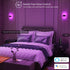 Dimmable Shell,10W Bright,1pcs Smart Wall Sconces,LED Wall Lights Works with Alexa,APP,Remote Control,Bedroom Living