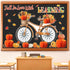 Blosssound Fall Bulletin Board Decorations Set, Autumn Cutouts, 3D Honeycomb Paper Pumpkin Maple Leaf for Thanksgiving