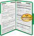 Fastener File Folder, 2 Fasteners, Reinforced 1/3-Cut Tab, Legal Size, Green by Smead, 50 per Box (17140)