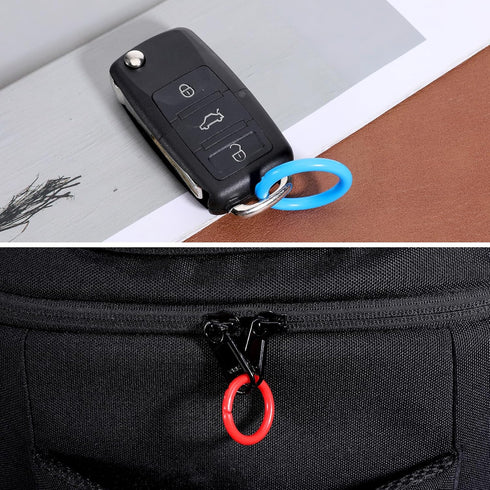 SULIKJHUI 50 0.79 Inch 10 Loose Leaf Binder Rings, Pcs Plastic Rings for Books, Notebooks, Flash Cards & Index Cards