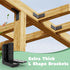 Furniture,8 3''x3''x1.2'' Braces,11-ga L Brackets for Wooden Pcs Corner Extra Thick Heavy Duty Shelf Bracket,Metal