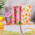 Fainne 4 Pcs Cute 1 Inch Fruit 3 Ring Binder with Interior Pockets for School Office, 9.84 x 1.57 x 12 Inch
