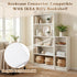 8 Pack Seamless Fuutreo Bookcase Connector Compatible with IKEA Billy Bookshelf, Shelf Aligner and Straightener