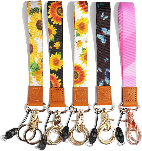 Yiflin Cute Wrist Lanyard for Keys, Keychain, Wallet, ID Holder, Cell Phone, Women’s Wristlet Key Chain Holder