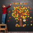 Thanksgiving Classroom Bulletin Board Decorations, Fall Tree Set Puzzle Cutouts for Autumn Harvest Thanksgiving Party