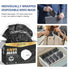 KN95 100 Pack 5-Layer 5 Face Masks Black Adults - Disposable Masks Comfortable Safety Face Masks & Adjustable Masks