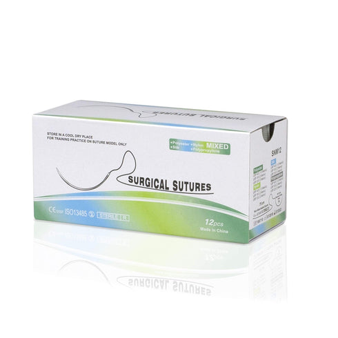 Vision Scientific VSK3D Suture Kit, 7.8” x 7.8”, 3D Suture Pad, 24 Mixed Needles, 11 Pc Stainless Tools
