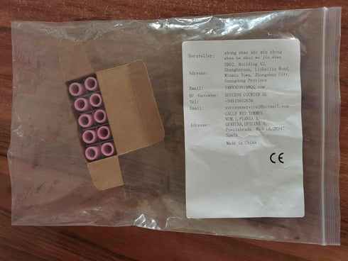 RIVERWELD #5 TIG Alumina Nozzle Ceramic Cups 13N09 5/16" Orifice Fit PTA SR DB WP 9 17 18 20 25 26 10pk