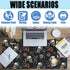 Desk Mat, Skulls with Flowers Large Gaming Mouse Pad XXL, Skull Floral Extended Computer Keyboard Mouse Pad