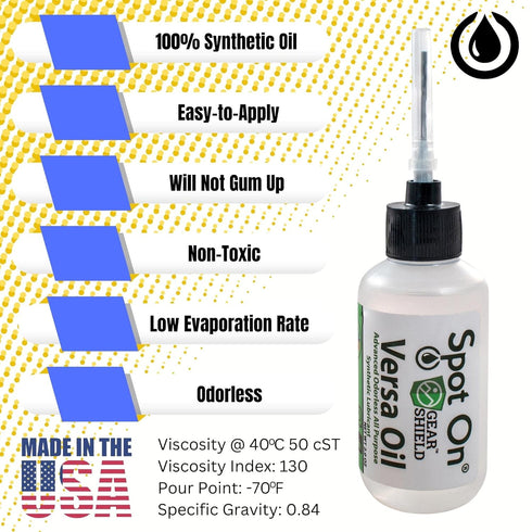 (2 All Purpose Full Synthetic Oil - Advanced Synthetic Lubricant for Clocks, Knives, and Tools - Made in The USA
