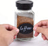 Wisdompro Chalkboard Labels - 190 Pcs Waterproof, Reusable & Removable Stickers for Storage Bins and Containers