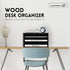 SUPEASY Wood Desk Organizer, 3 Tier Paper File Organizer, Wooden Desktop Mail Sorter for Office, School, Home