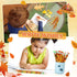Fall Pencil Thanksgiving Assortment Wood Pencils, Autumn Cylinder Decorative Pencils for Kids School Supplies (100 Pcs)