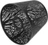 Wrought Iron Lamp Shade - Carved Forest Tree Shaped E27 Mini Lampshade for Bedroom Decor (Black)