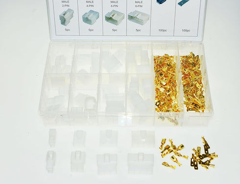 Swordfish 70300-240pc Terminal & Wire Harness Insulation Plug Connector Assortment