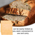 Generic 100pcs 18x19cm Commercial Kraft Paper Bread Bags with Window Oil-proof Sandwich Bags for Bakery and Food