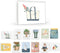 Salty Home Preppy Summer Days Greeting Cards (Set of 12 assorted designs)