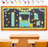 Whaline 62Pcs Summer Lemon Bulletin Board Decoration Kit, Inspirational Stand Cutouts for Classroom School Decor