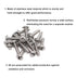 cSeao 50pcs M6 Flanged Button Head Socket Cap Screws Hex Nuts Kit - M6 x 10mm/15mm/20mm/25mm/30mm, 304 Stainless Steel