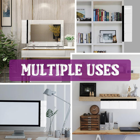 Office Desk Accessories, 2pcs Monitor Memo Board, Computer Message Board for Sticky Notes, Home Office Supplies