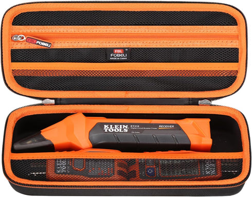 Hard Carrying Case for Klein Tools ET310 AC Circuit Breaker Finder & RT250 GFCI Outlet Tester & 80041 Outlet Repair